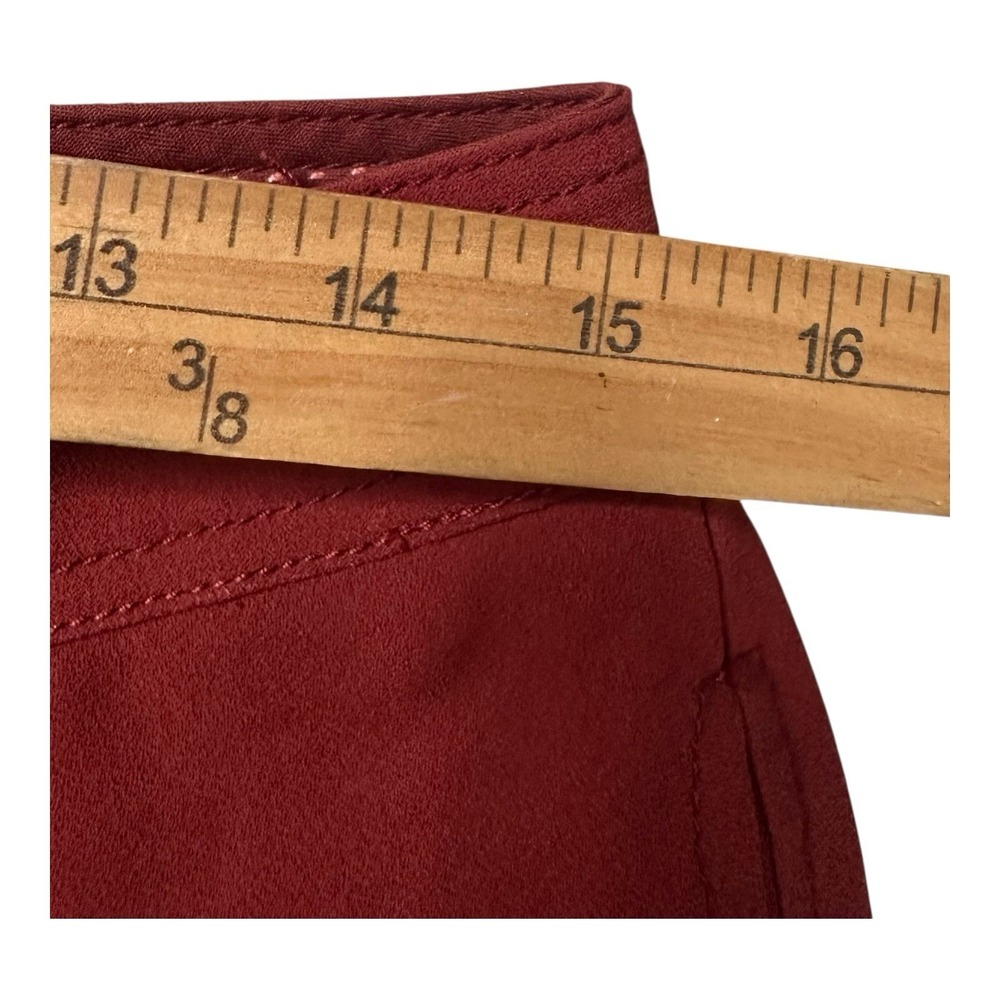 Anthropologie Rust Red Cropped Wide-Leg Pants - Picture 10 of 15